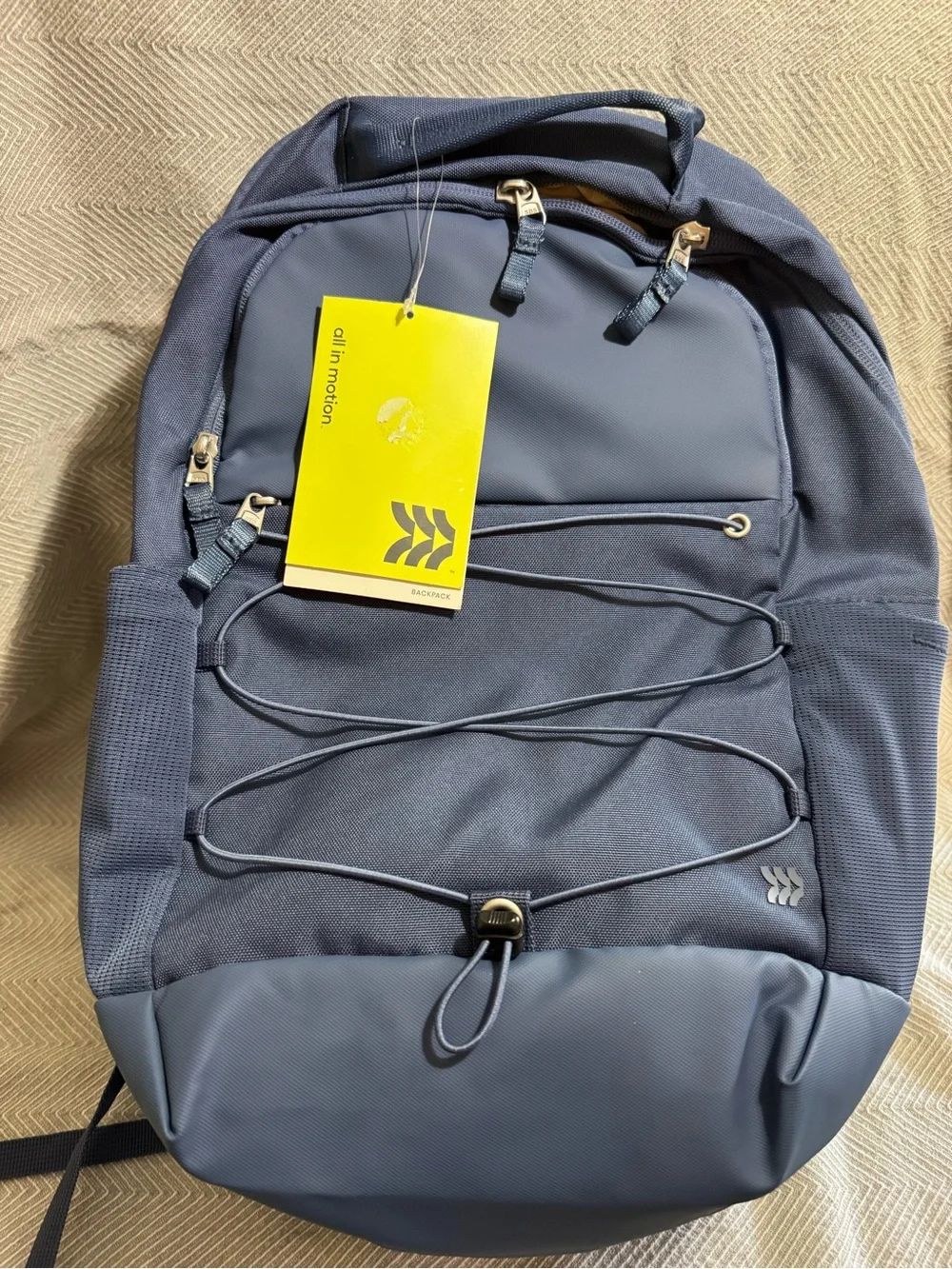 All In Motion backpack with school supplies - ready for back to school.